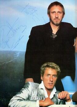 The Who 1982 It's Hard Tour Band Signed Concert Program-includes Backstage Pass