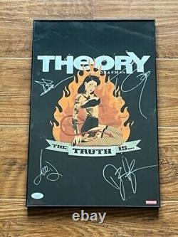 Theory Of A Deadman Autographed Band Framed 11X17 The Truth Is. Tour Poster JSA