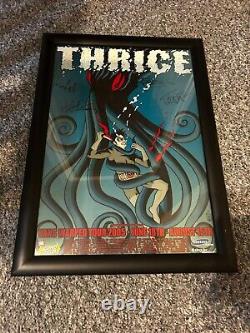 Thrice Warped Tour 2005 Poster Art by Brian Ewing (SIGNED BY BAND) Framed