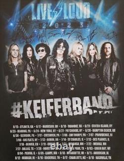 Tom Keifer Band Signed Autograph Live & Loud 2023 Tour Poster Cinderella