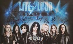 Tom Keifer Band Signed Autograph Live & Loud 2023 Tour Poster Cinderella