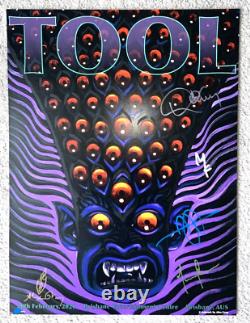 Tool Band Alex Grey Signed Tour Poster Brisbane Australia February 20 2020 /500