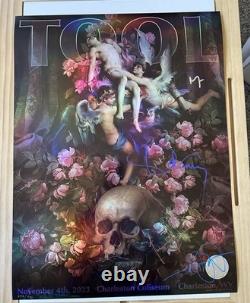Tool Band Signed Charleston WV 2023 Tour Poster Mint