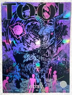 Tool Band Signed Concert Tour Poster Boston February 19 2022 750 Farron Loathing