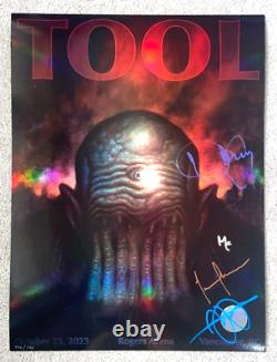 Tool Band Signed Concert Tour Poster Vancouver October 23 2023 /750 Chet Zar