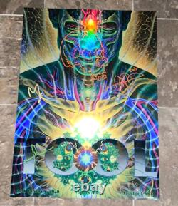 Tool Band Signed Doodle Tour Poster Auckland New Zealand February 2020 Alex Grey