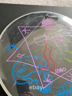 Tool Band Signed Doodled Sketch Adam Drumhead Drum Head Oslo 2022 Tour Poster