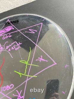 Tool Band Signed Doodled Sketch Adam Drumhead Drum Head Oslo 2022 Tour Poster