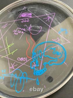 Tool Band Signed Doodled Sketch Adam Drumhead Drum Head Oslo 2022 Tour Poster