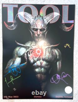 Tool Band Signed Poster Dublin Tour Concert May 6 2022 /350 Adi Granov