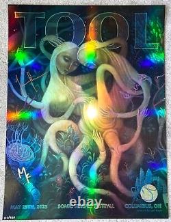 Tool Band Signed Poster Sonic Temple Columbus Tour May 25 2023 /450 Alex Kuno