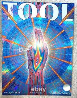 Tool Band Signed Poster Stockholm Tour Concert April 26 2022 /500 Alex Grey
