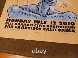 Tool Band Signed Tour Poster Bill Graham San Francisco CA 2010 Adam Jones