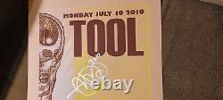 Tool Band Signed Tour Poster Nokia Theatre Los Angeles CA 2010 Adam Jones