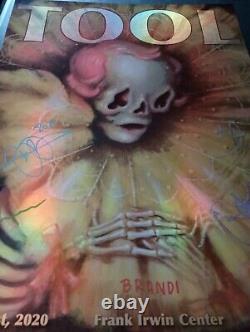 Tool Band Tour Poster SIGNED Austin TX Frank Irwin Center 01/21/20 Brandi Milne