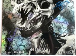 Tool signed Houston Poster 2022 fear inoculum concert tour Max Verehin 67/730