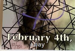 Tool signed Houston Poster 2022 fear inoculum concert tour Max Verehin 67/730
