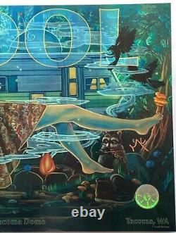 Tool signed Tacoma Poster 2022 fear inoculum concert tour group autographed