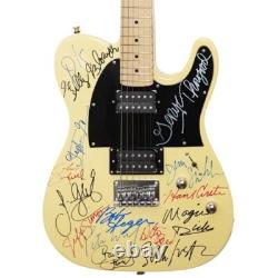 Tour Guitar Signed By The J. Geils Band, George Thorogood & Bob Seger silver blt