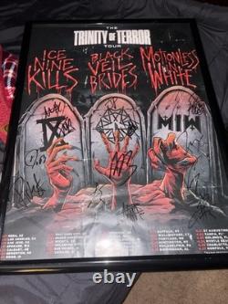 Trinity Of Terror Tour Poster Signed by all three bands