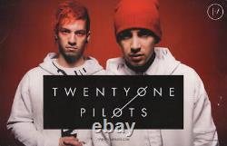 Twenty One Pilots Band Signed Autograph 11x17 Promo Tour Poster with Beckett COA