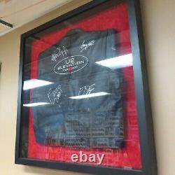 U2 JACKET SIGNED BY THE BAND! Elevation Tour 2001 Authentic Autograph Framed