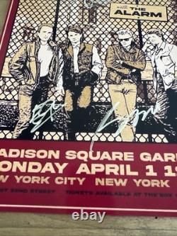 U2 -Signed Tour 11x17 Photo by 3 Band Members Bono, Edge, Clayton COA