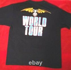 Ultra Rare Vintage Collectible URIAH HEEP Band Autographed World Tour T-Shirt 93