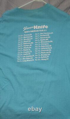 VINTAGE AUTOGRAPHED Shonen Knife Band 2011 Concert Tour T Shirt Size Large