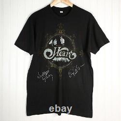 VTG 2010 Heart Band Tour T-Shirt, Black, Men's M signed Ann Wilson Nancy Wilson
