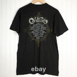 VTG 2010 Heart Band Tour T-Shirt, Black, Men's M signed Ann Wilson Nancy Wilson