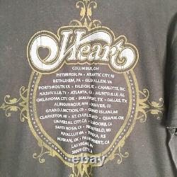 VTG 2010 Heart Band Tour T-Shirt, Black, Men's M signed Ann Wilson Nancy Wilson