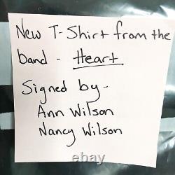 VTG 2010 Heart Band Tour T-Shirt, Black, Men's M signed Ann Wilson Nancy Wilson