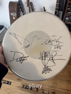 Velvet Revolver Signed Drum Skin Libertad 2008 UK Tour Whole Band Autograph