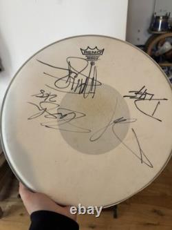 Velvet Revolver Signed Drum Skin Libertad 2008 UK Tour Whole Band Autograph