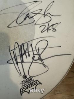 Velvet Revolver Signed Drum Skin Libertad 2008 UK Tour Whole Band Autograph