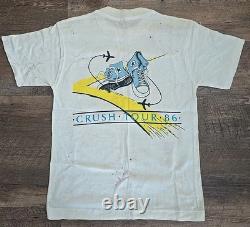 Vintage 1986 The Crush Tour The Jets Signed Autographed Concert T Shirt Band Tee