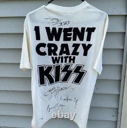 Vintage 1987 Kiss Crazy Nights Tour T-Shirt Signed Single Stitch 80s Rock