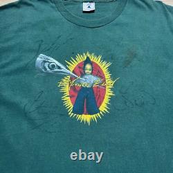 Vintage 1996 I Mother Earth Scenery And Fish Autographed Band Tour Shirt Size XL
