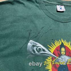 Vintage 1996 I Mother Earth Scenery And Fish Autographed Band Tour Shirt Size XL
