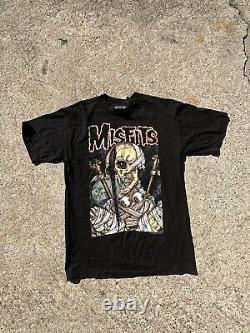 Vintage 1997 Misfits American Psycho Tour Autographed JERRY ONLY Tee Size medium
