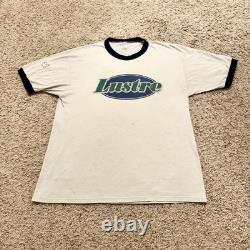 Vintage 90s Underground Grunge Band Lustre Autographed Ringer Tour Tee XL