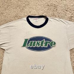 Vintage 90s Underground Grunge Band Lustre Autographed Ringer Tour Tee XL