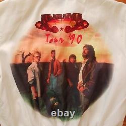 Vintage Alabama Full Band SIGNED 1990 Tour Bomber Jacket Randy Owen Jeff Cook