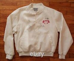 Vintage Alabama Full Band SIGNED 1990 Tour Bomber Jacket Randy Owen Jeff Cook