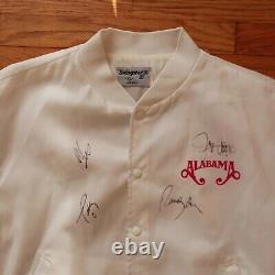 Vintage Alabama Full Band SIGNED 1990 Tour Bomber Jacket Randy Owen Jeff Cook