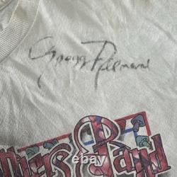 Vintage Allman Brothers Peach Corp Tour T-Shirt 90s VTG Signed Gregg Allman Sz L