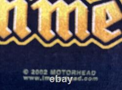 Vintage Autographed Motorhead 2002 Tour T Shirt XXL Rock Band Memorabilia US