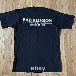 Vintage Bad Religion Tour Shirt Signed Men Large 1998 Edmonton