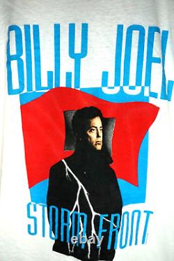 Vintage Billy Joel Storm Front Tour Concert T Shirt Large 90s Signed 1989 1990